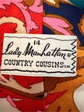 Lady Manhattan Country Cousins Women's Multicolorred  tie Pink, Red, Navy